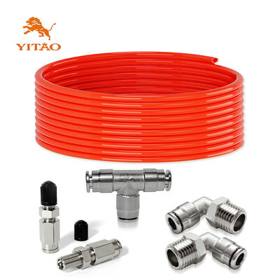 টর্চ এয়ার লাইন সার্ভিস কিট 1/4 এনপিটি এলবো ধাক্কা-ইন সংযোগ এয়ার সাসপেনশন TR2012AS